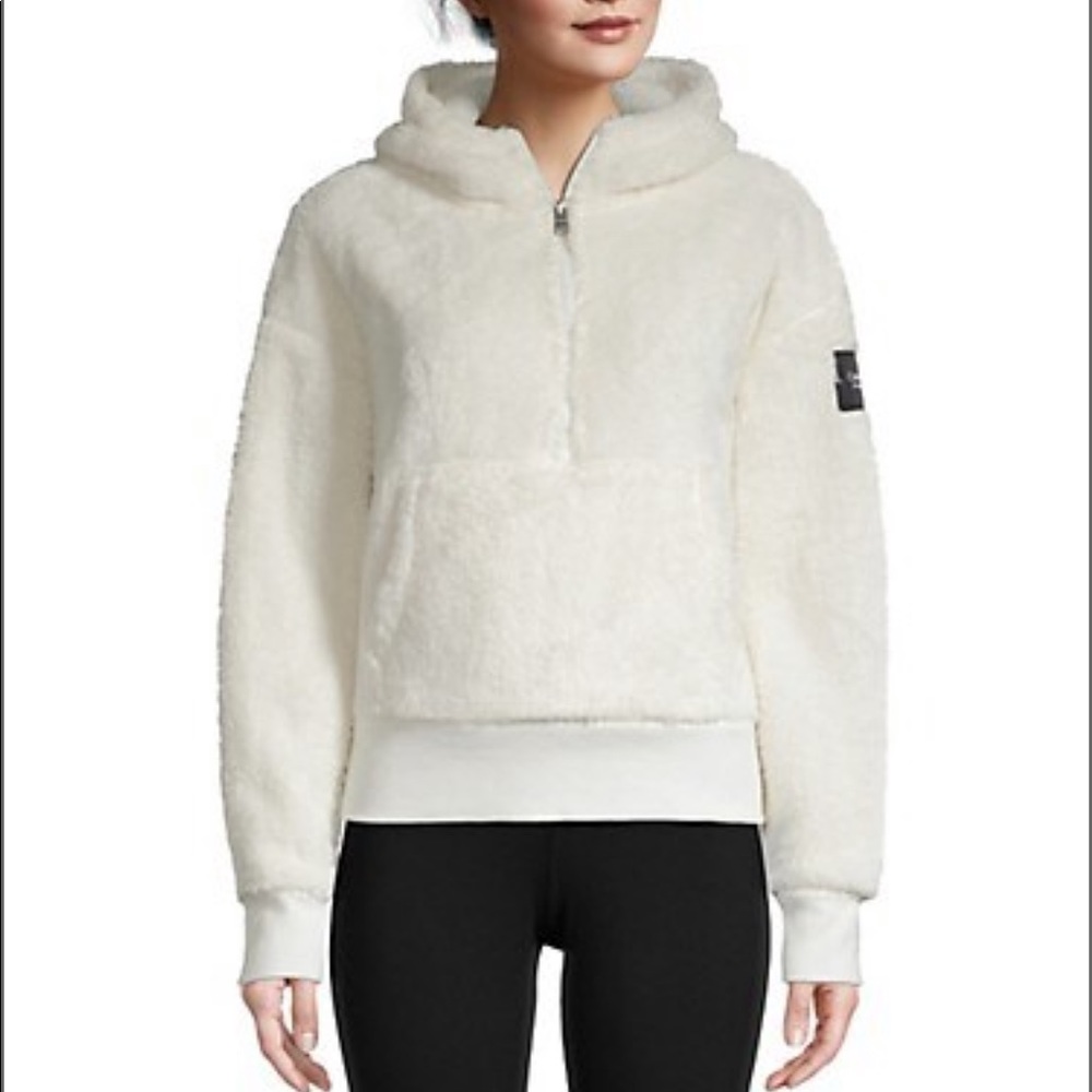 Brand new Calvin Klein Performance
Half-Zip Faux Shearling Hoodie